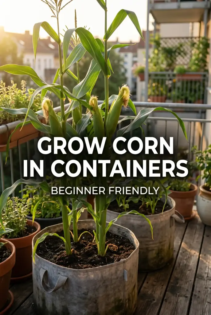 How to Grow Corn in Containers (Beginner Guide)
